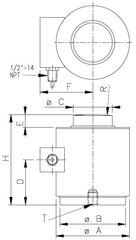 180T Compression Load Cell