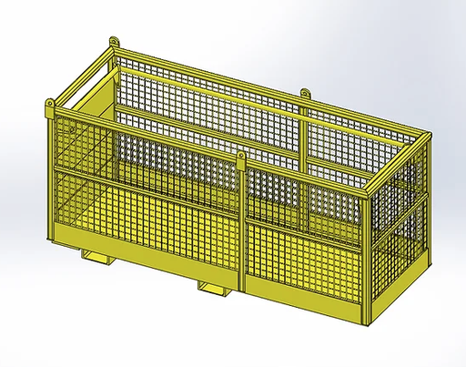 Offset Man Box / Manbasket Hire 250kg 2 person capacity