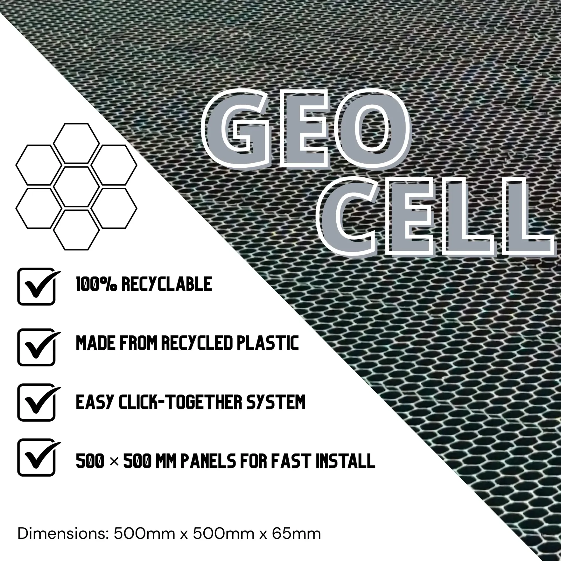 Geo-Cell - 500mm x 500mm x 65mm